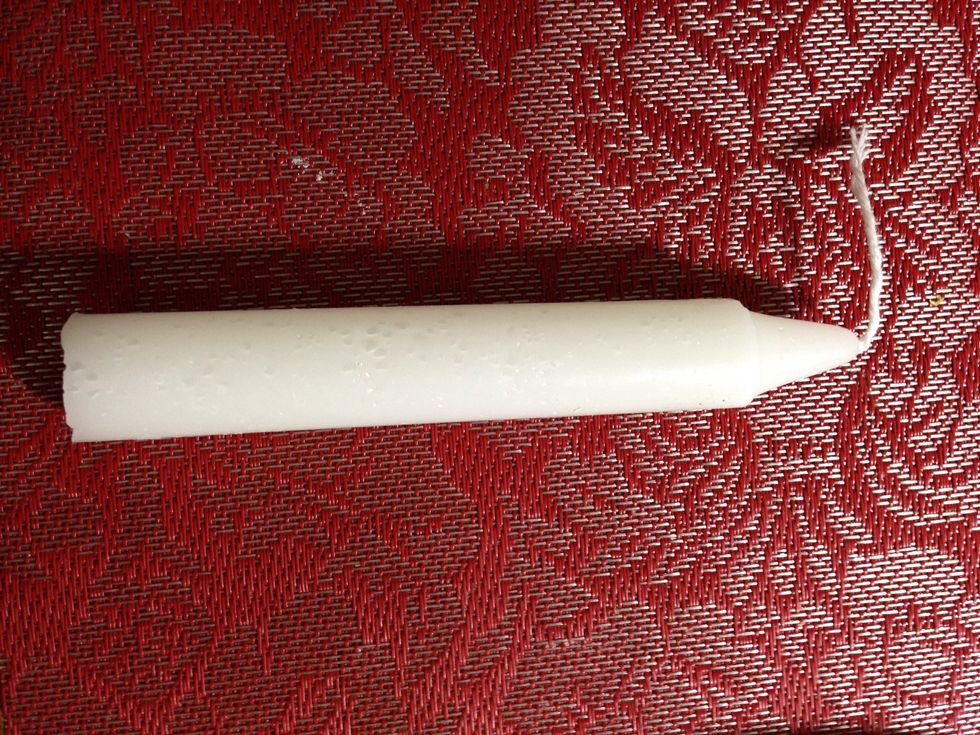 You can cut candle in halves to take out the the wick and then put them in the pot to melt into a liquid. But my mom wasn't allowed me to ruin her precious and costful pots!