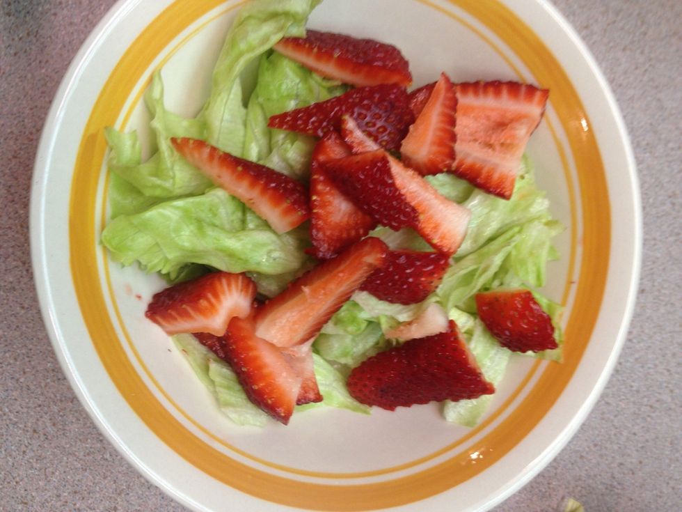 You can cut the strawberries how ever you want!