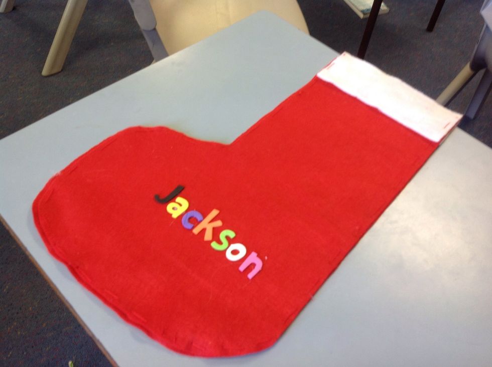 You can decorate the stocking any way you want.