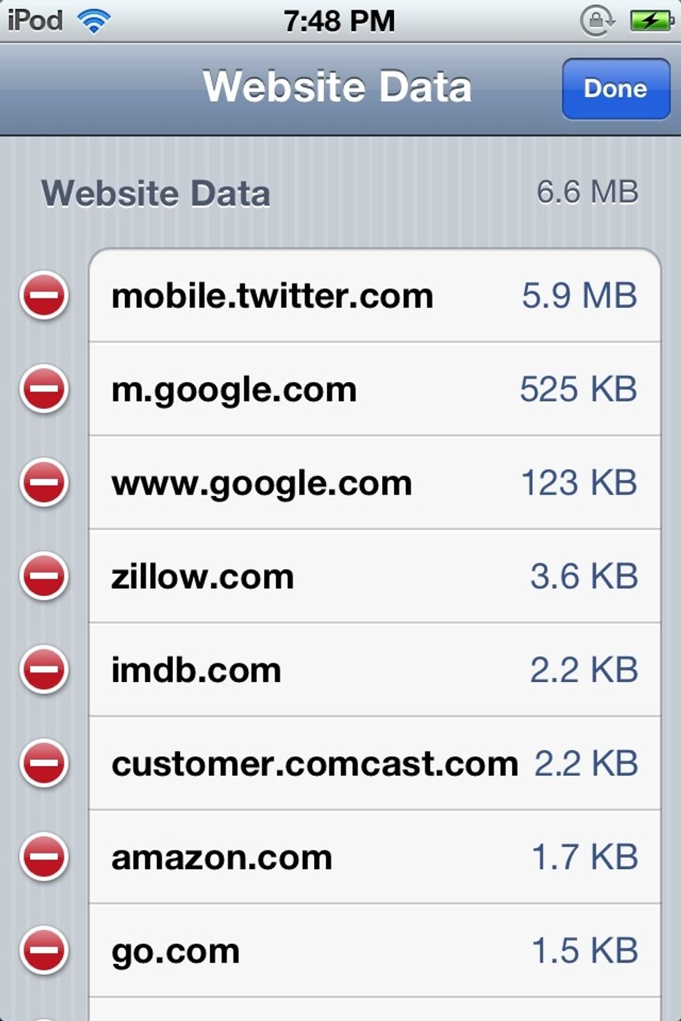 You can delete certain data, just in case you don't want to lose that password you forgot 5 years ago.