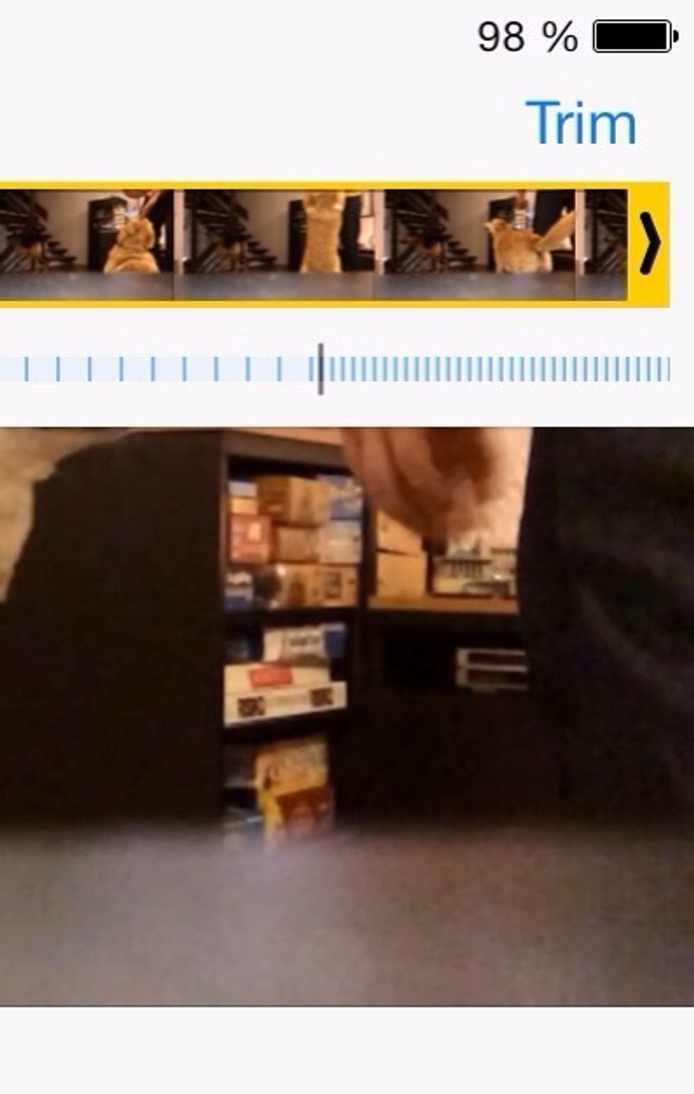 You can directly trim the video by moving the arrow on the left and right side