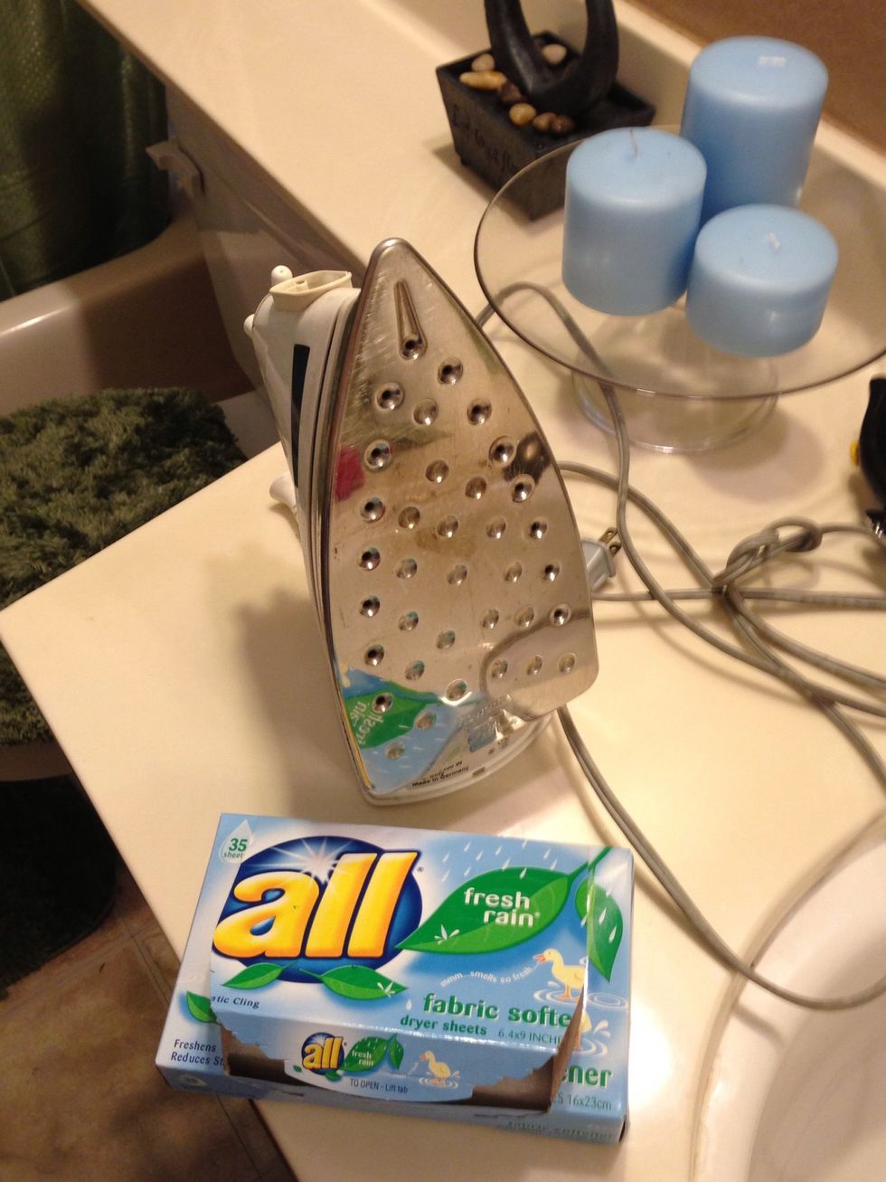 You can do the same with an iron to clean it too..