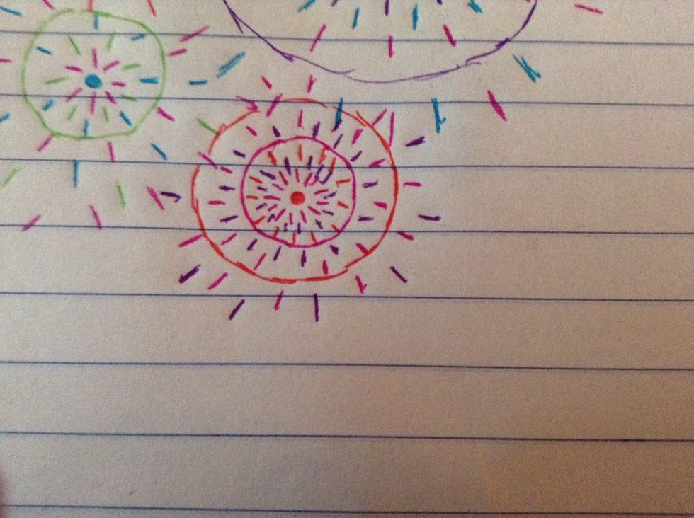 You can do whatever you want next, I added another circle, you could always use color patterns.