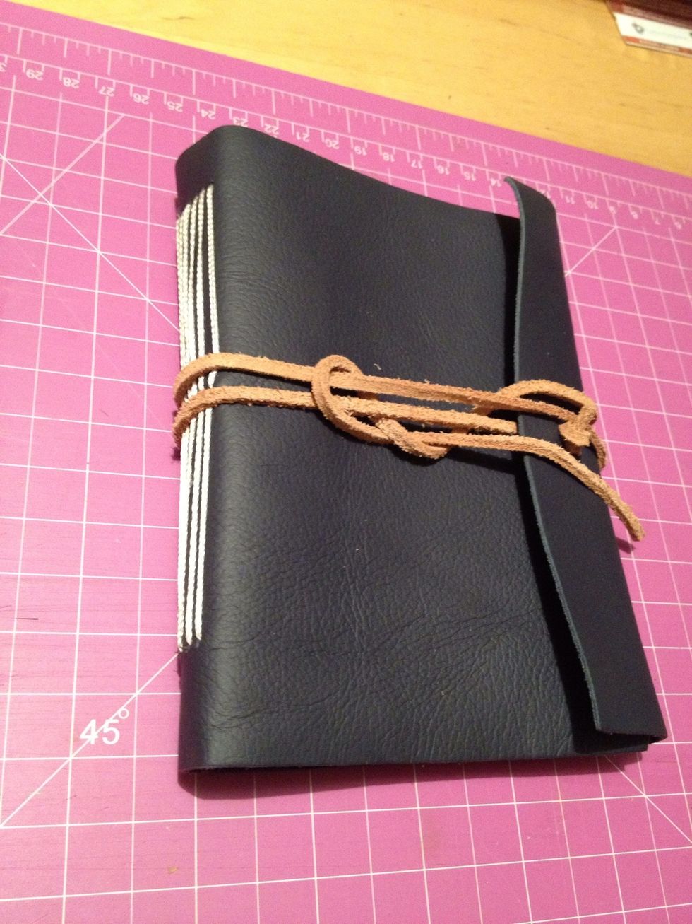 You can do whatever you want with it now. Leather stamp it or anything really.