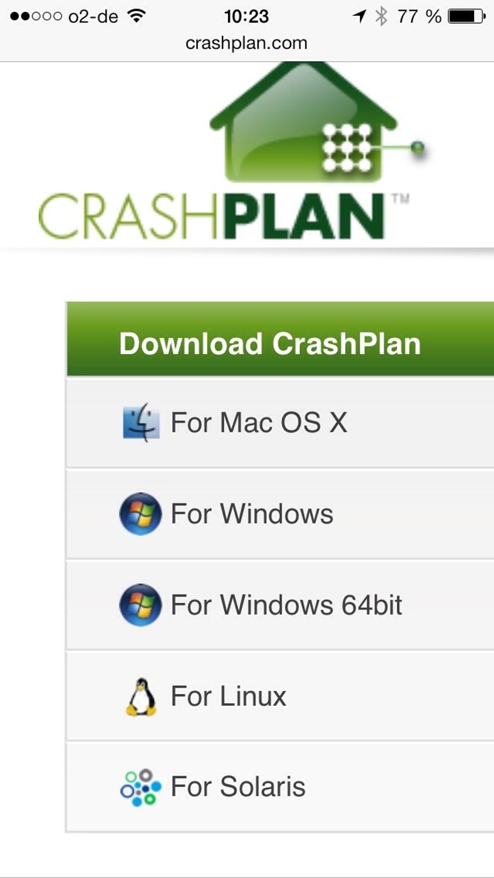 You can download CrashPlan for any major computer platform; there are even builds for your Synology or other NAS.