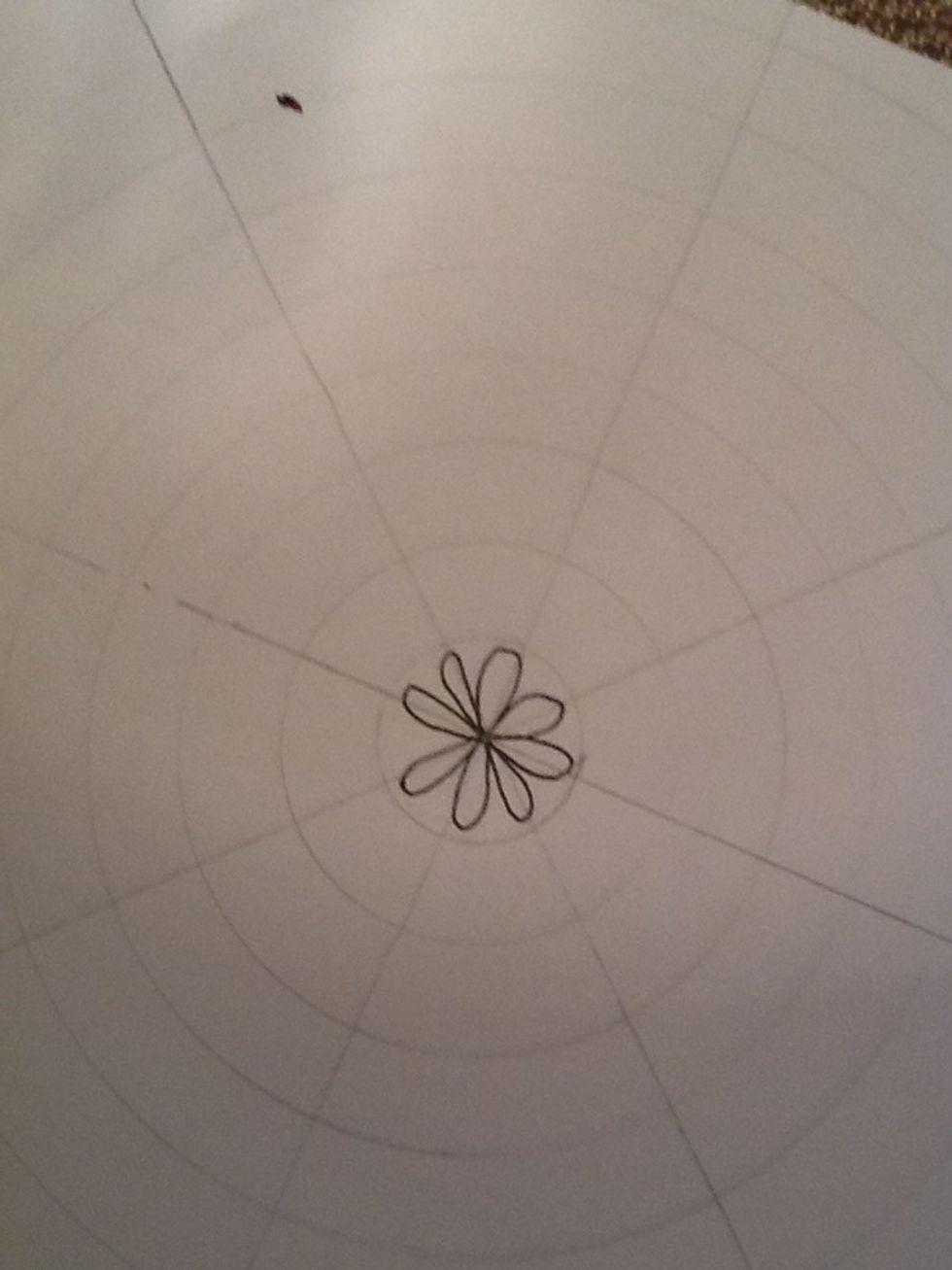 You can draw lines across the circles if you want to (it helps if you draw the lines). I prefer to draw in black pens but I started with pencil.