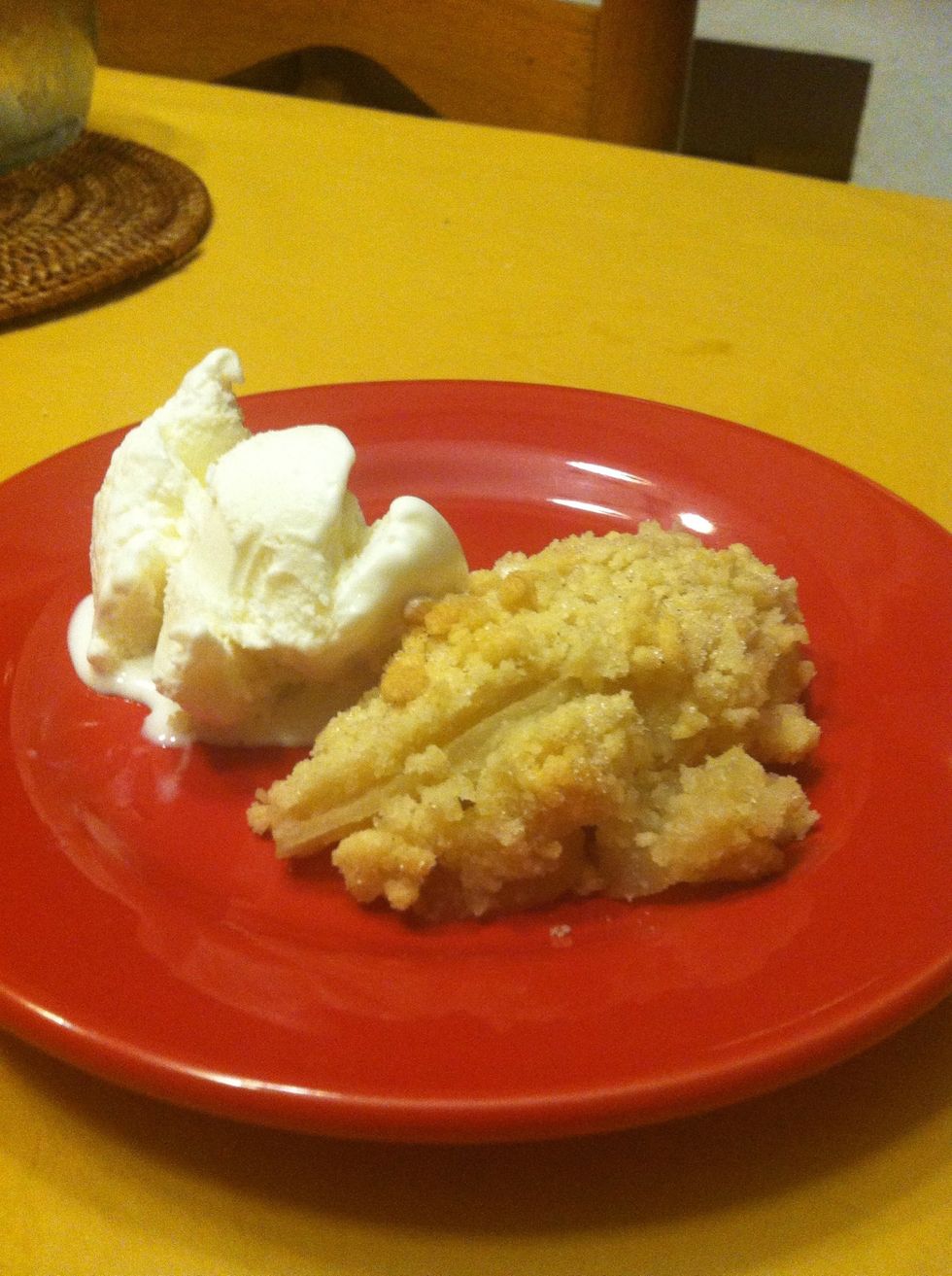 You can eat them with cream or ice cream. ENJOY!