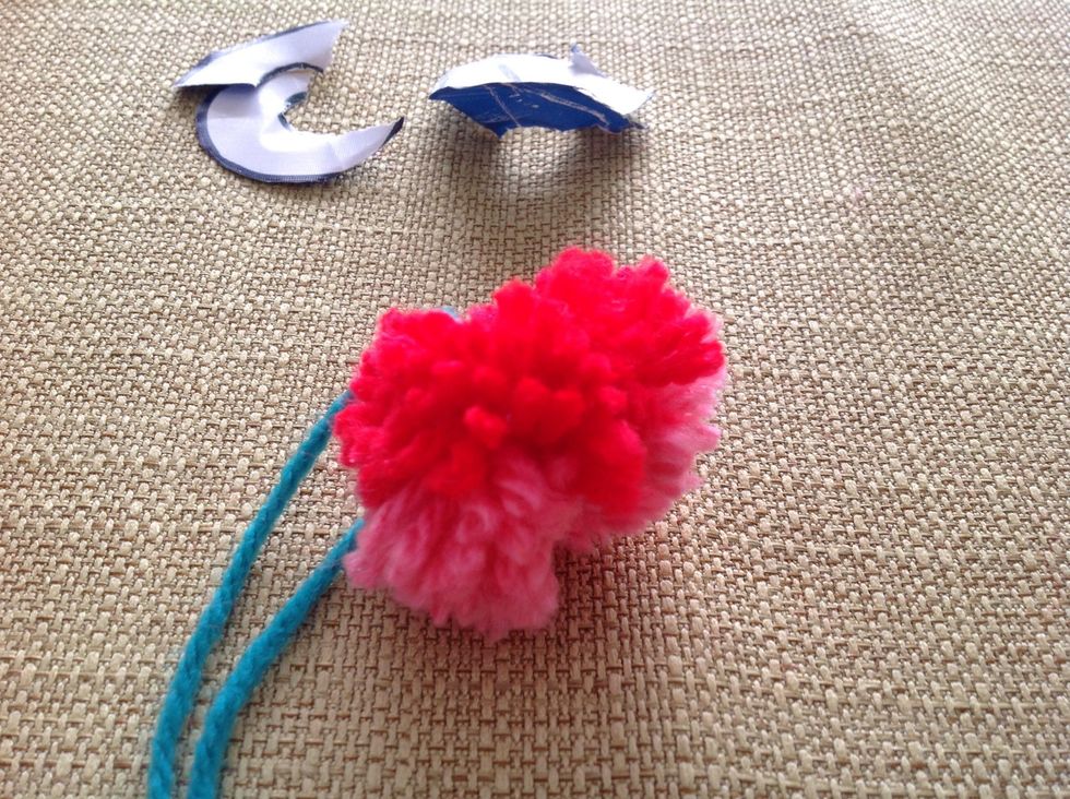 You can either then rip the 2 circles, or you can take them out gently.