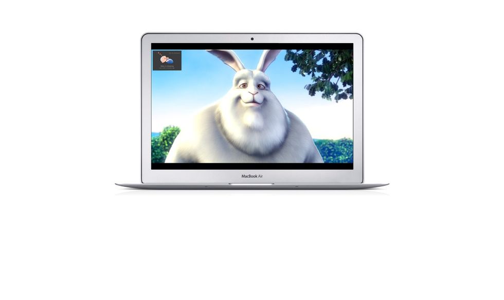 You can either watch full screen video of your child or you can work or relax on your MAC having your child on the corner of the screen.