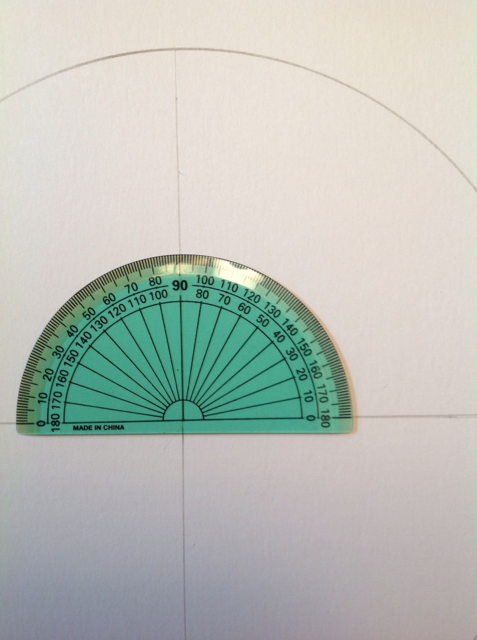 You can eyeball it, or use a protractor and mark the paper at 30, 60, 120 and 150 degrees. Flip the paper around and repeat.