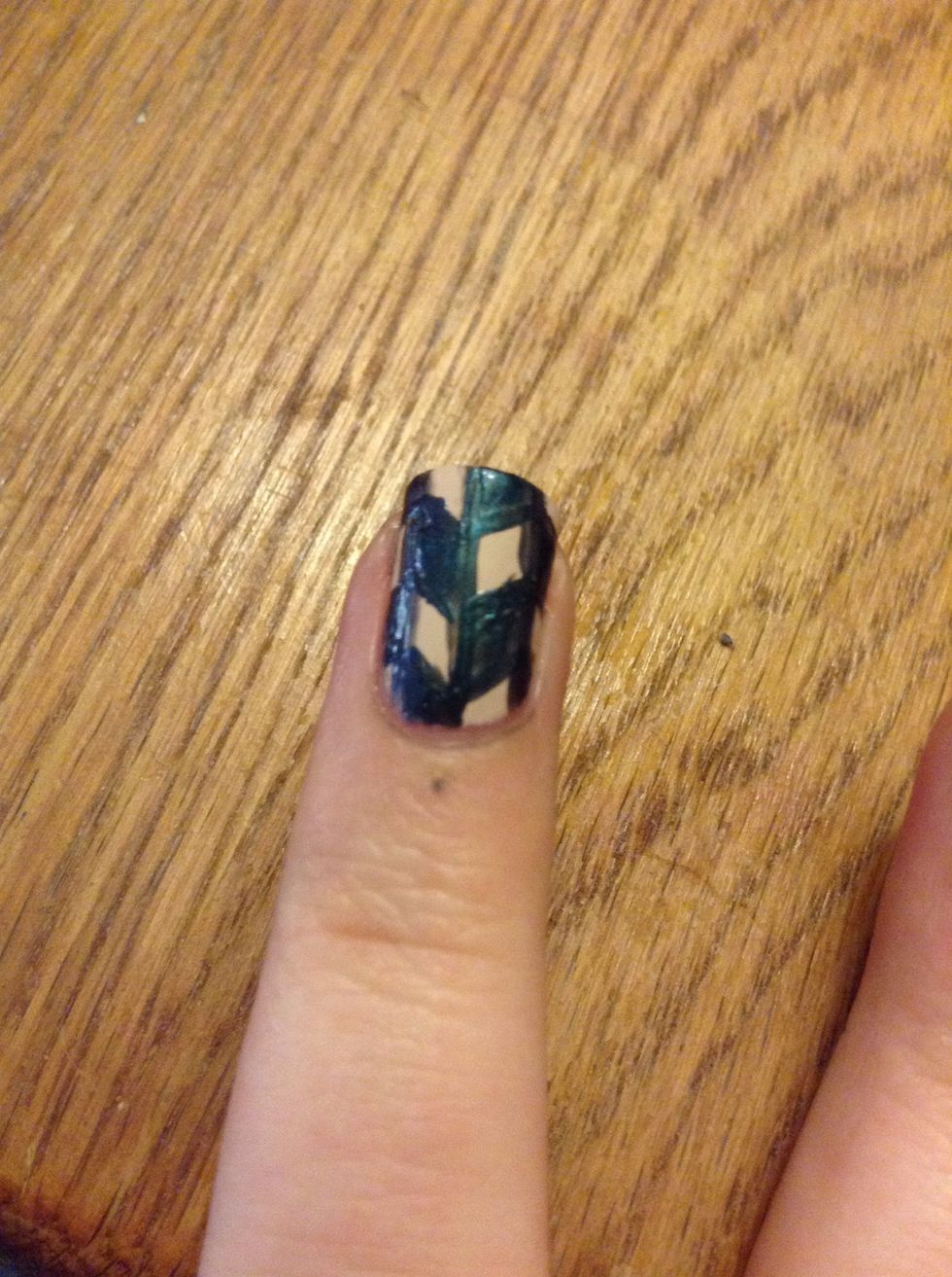 You can fill alternating boxes in, or leave it as just lines.