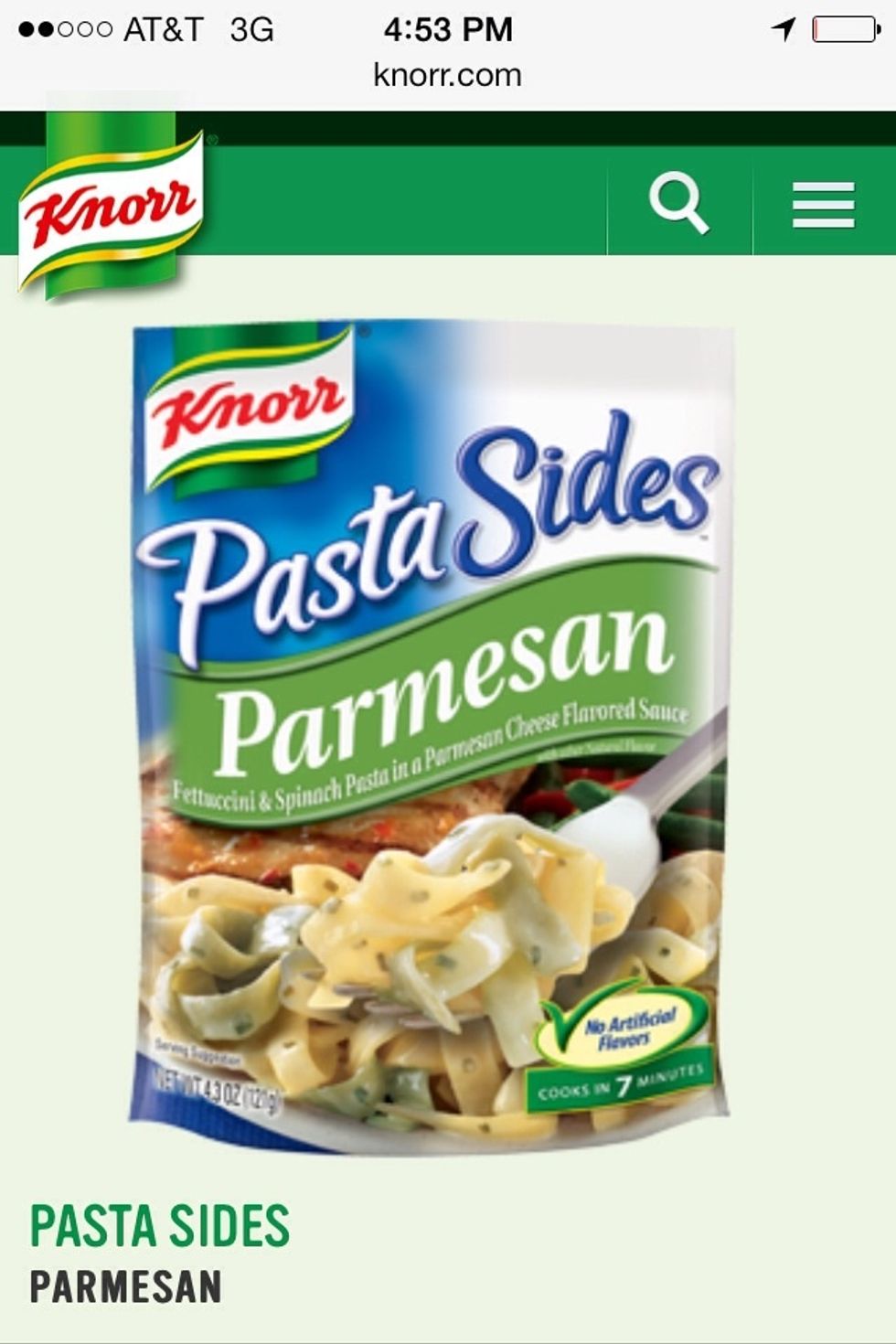 You can find these at wallmart for like $1. Pick any two that you like I just prefer the parm! But you need at least 2 packages of your choosing. Cook and set aside.