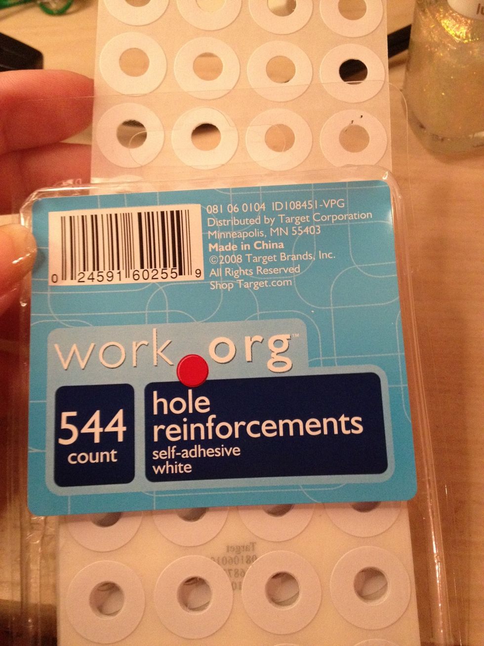 You can find these in the office supply section of any store. Before I put them on my nails, I stick them all on my leg lol to get rid of the stickiness. If they're too sticky it will ruin your polish