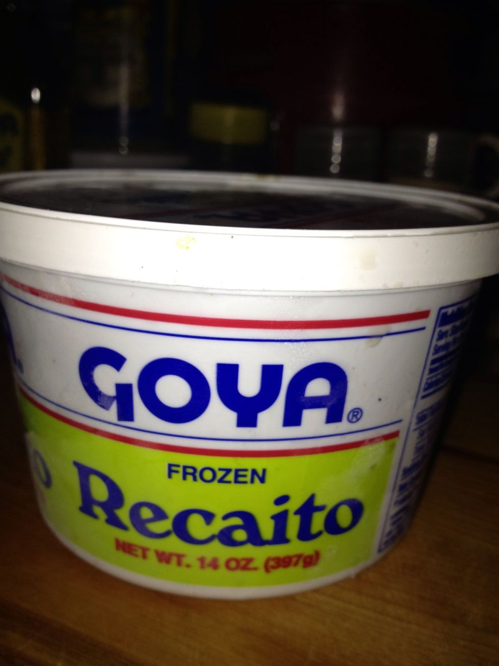 You can find this on the frozen section of your super market. Or blend 2 medium green bell 2 medium onions, peeled 1 head of garlic, peeled 1 bunch culantro leaves 6 small sweet chile peppers
