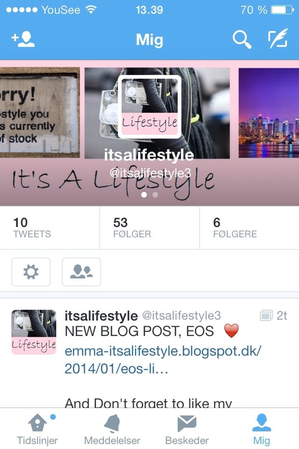 You can follow my Twitter @itsalifestyle3 and again you can ask for a follow back.