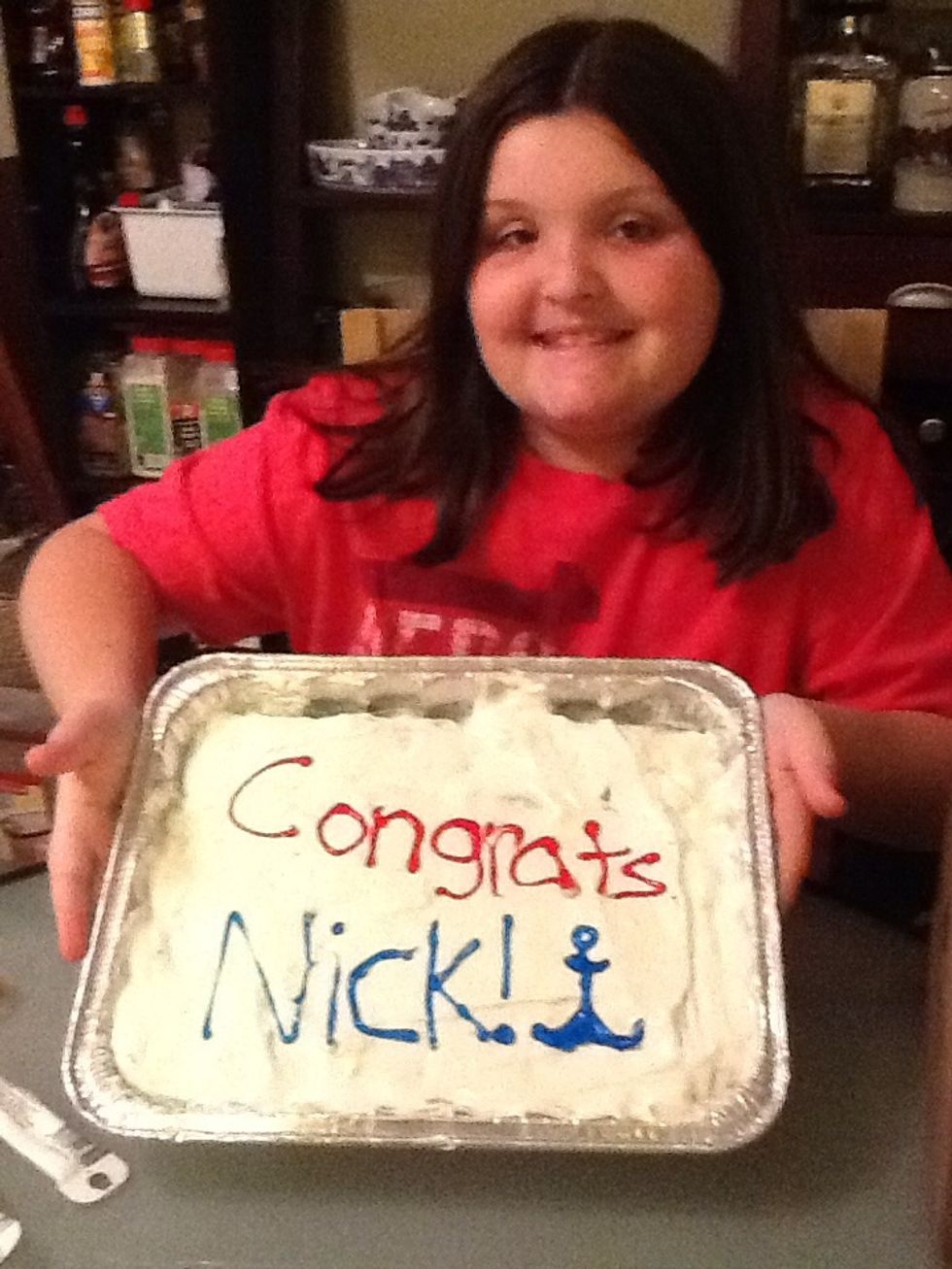 You can frost it if you like