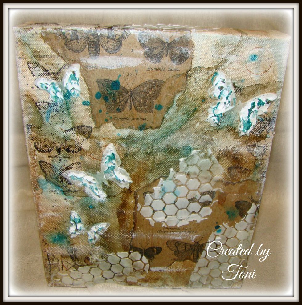 You can go on and on with the back but I felt this was my stopping point and now to go on to create the front.