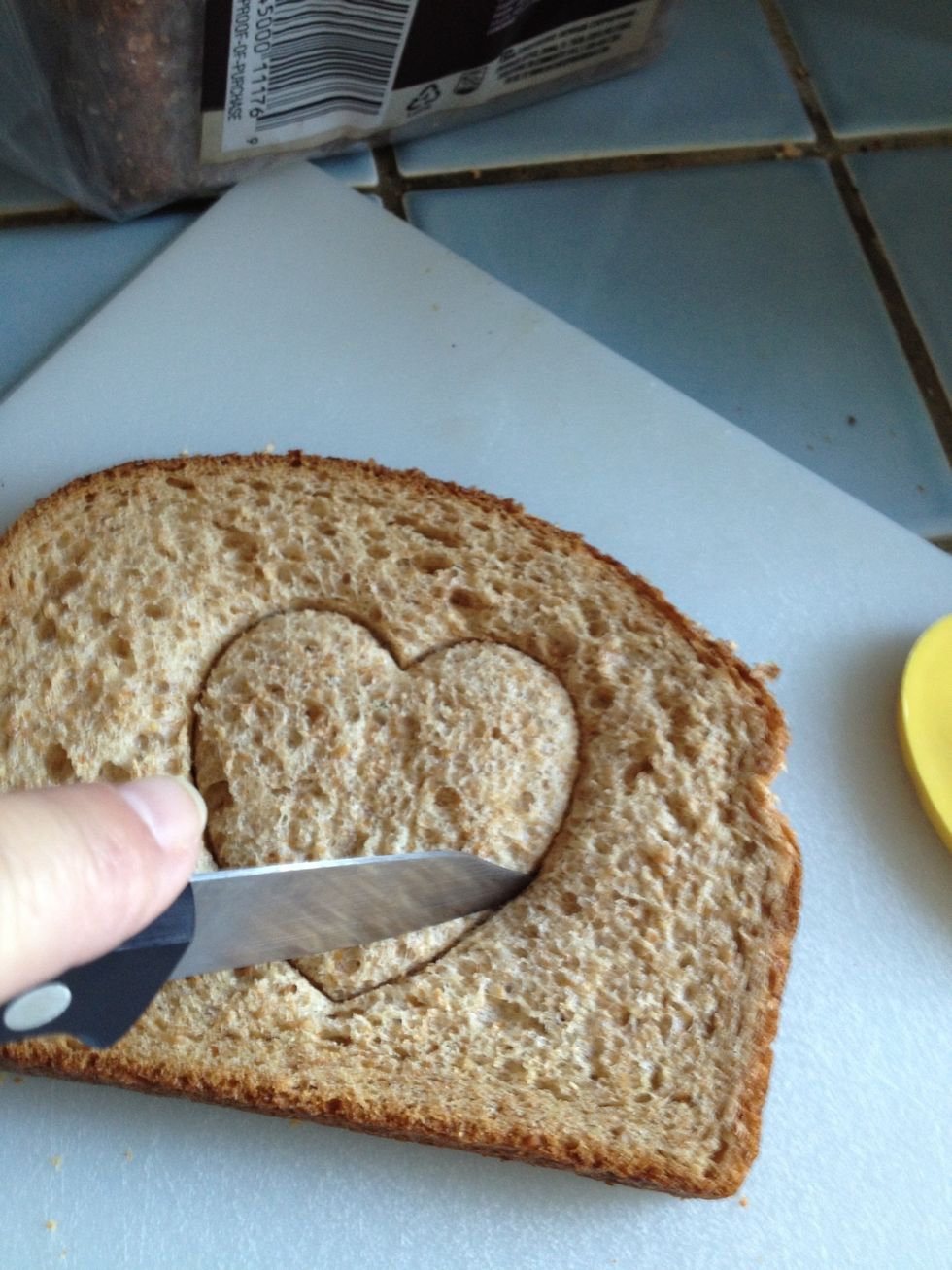 You can just use a sharp knife to cut out the \u2764 heart.