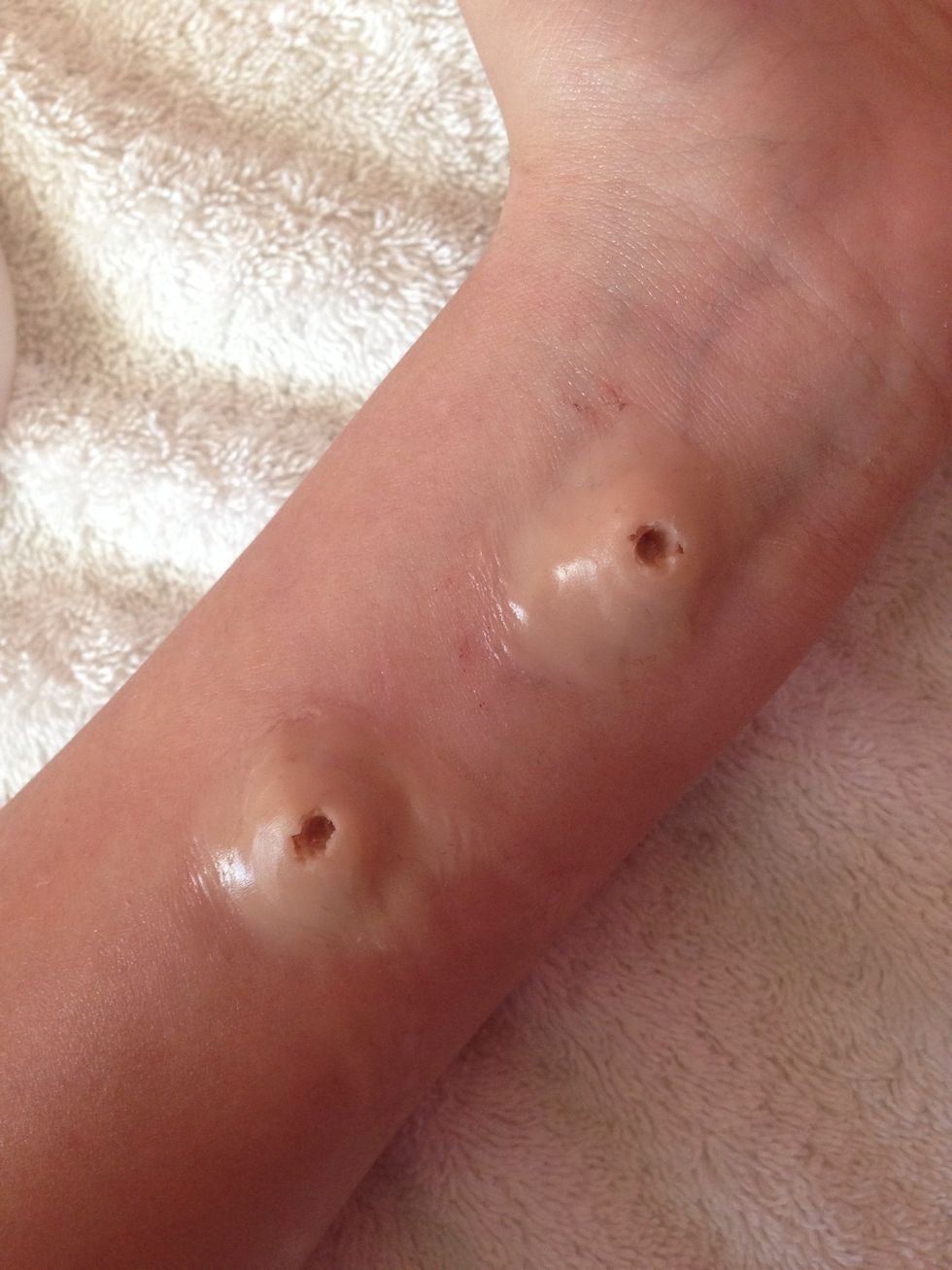 You can keep poking at it to give it more of a torn look