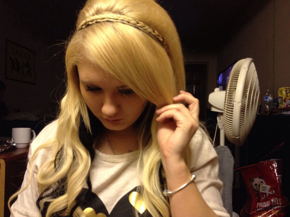 You can leave the hair like this If you would like but I prefer a few more steps.