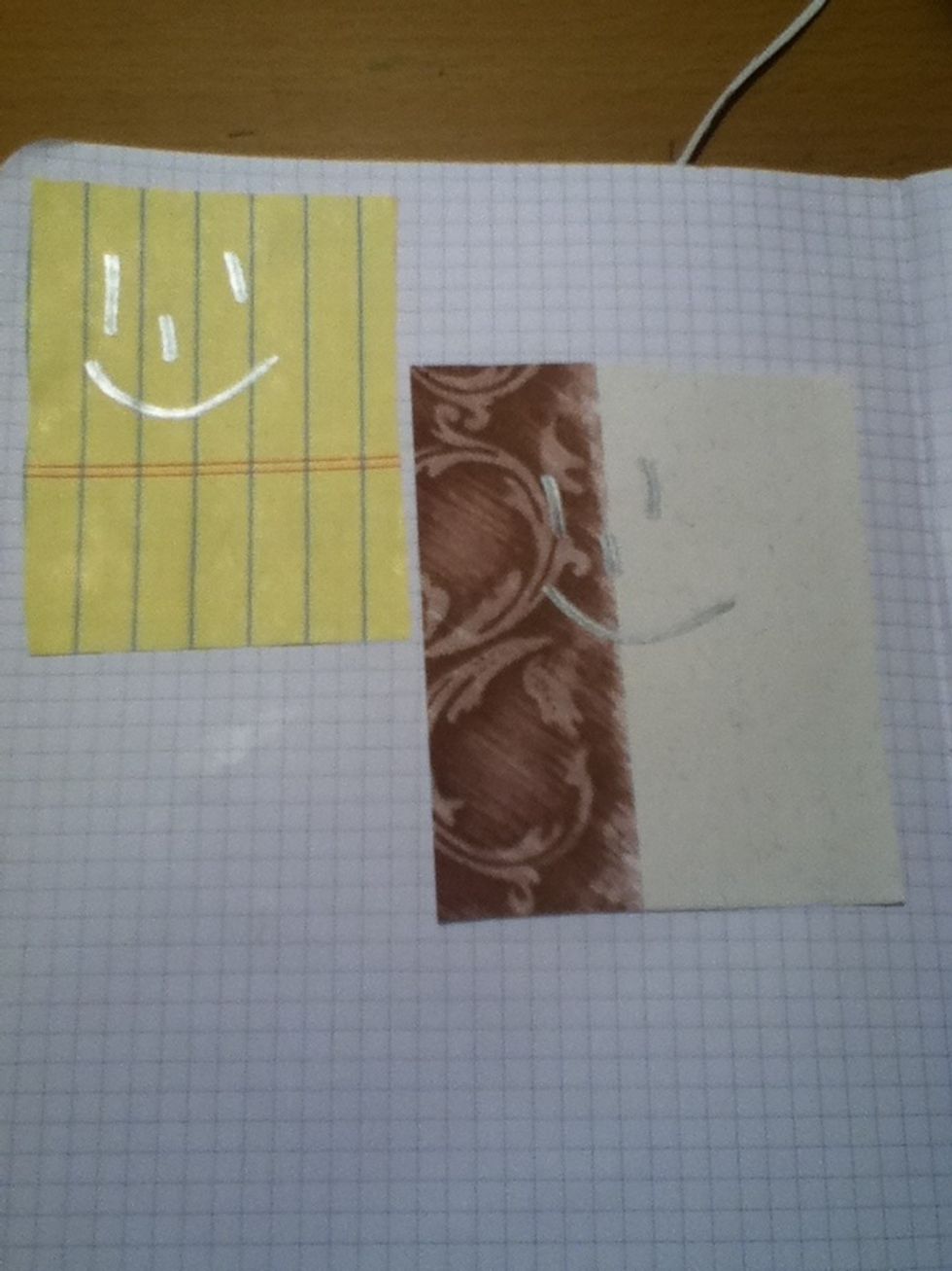 You can leave these pages blank or add different colored or textured paper to them to make your notebook more colorful.