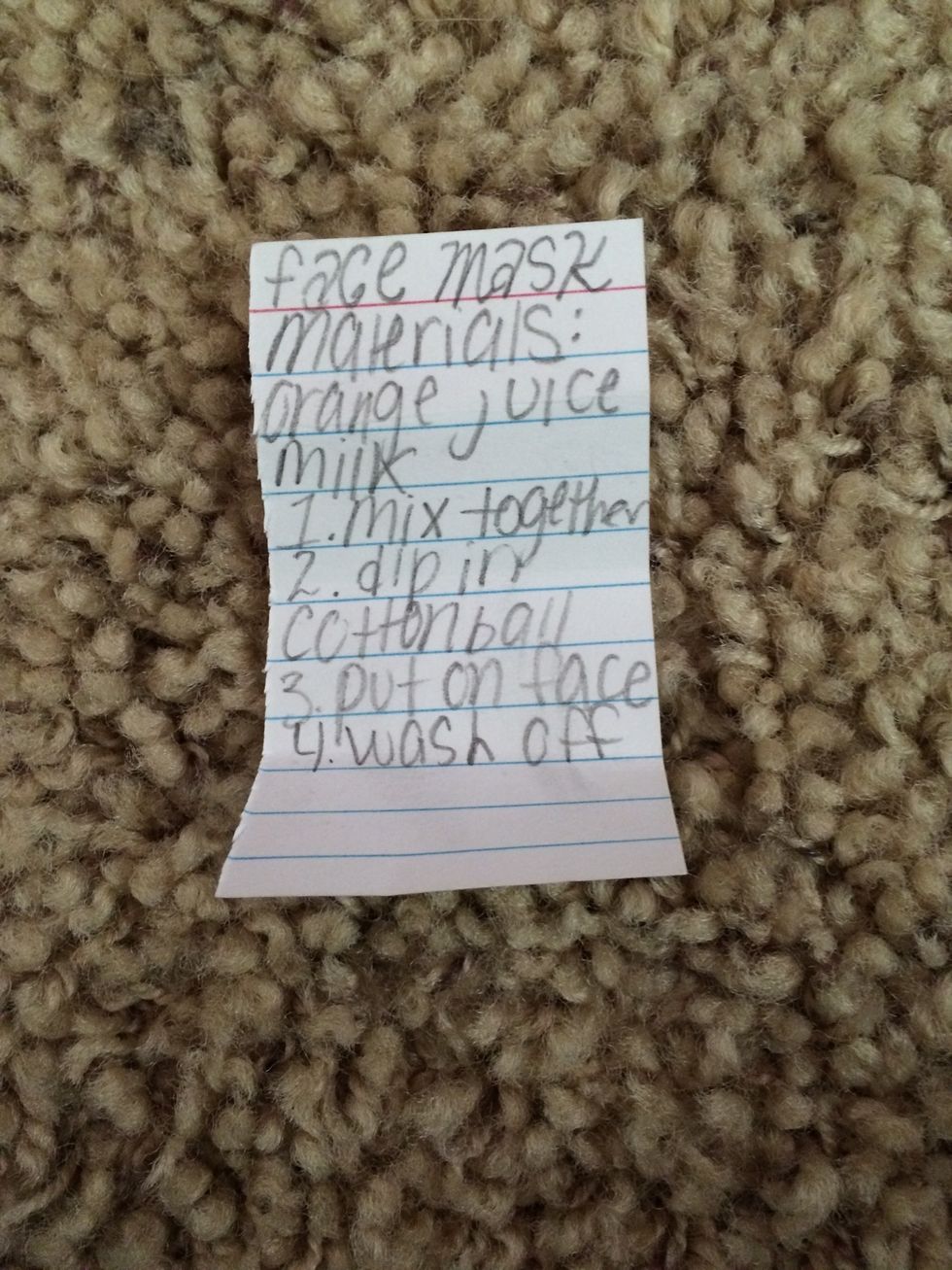 You can make a face mask.