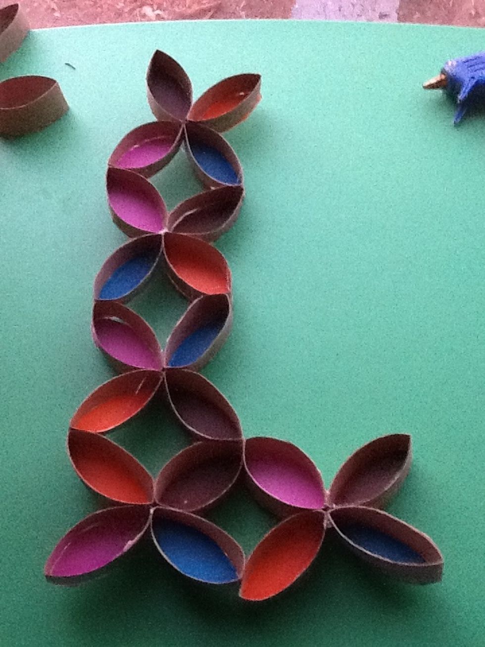 You can make them long or wide, when your done making it hang it!