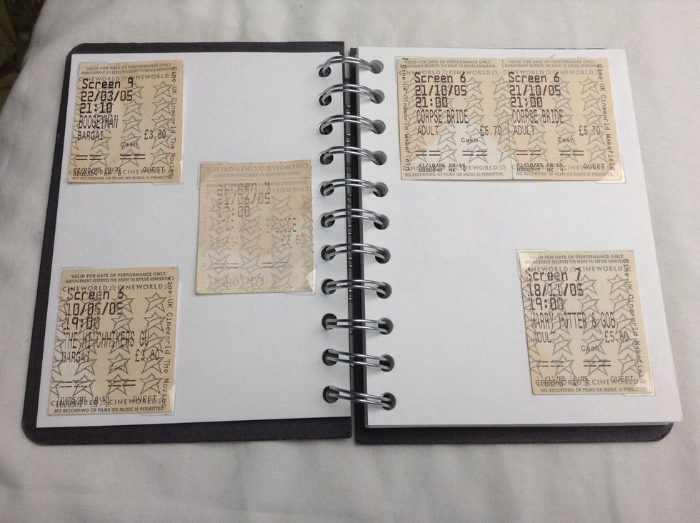 You can mix up the layouts if you like. They never tore my ticket on the top right so I've put the whole thing in.