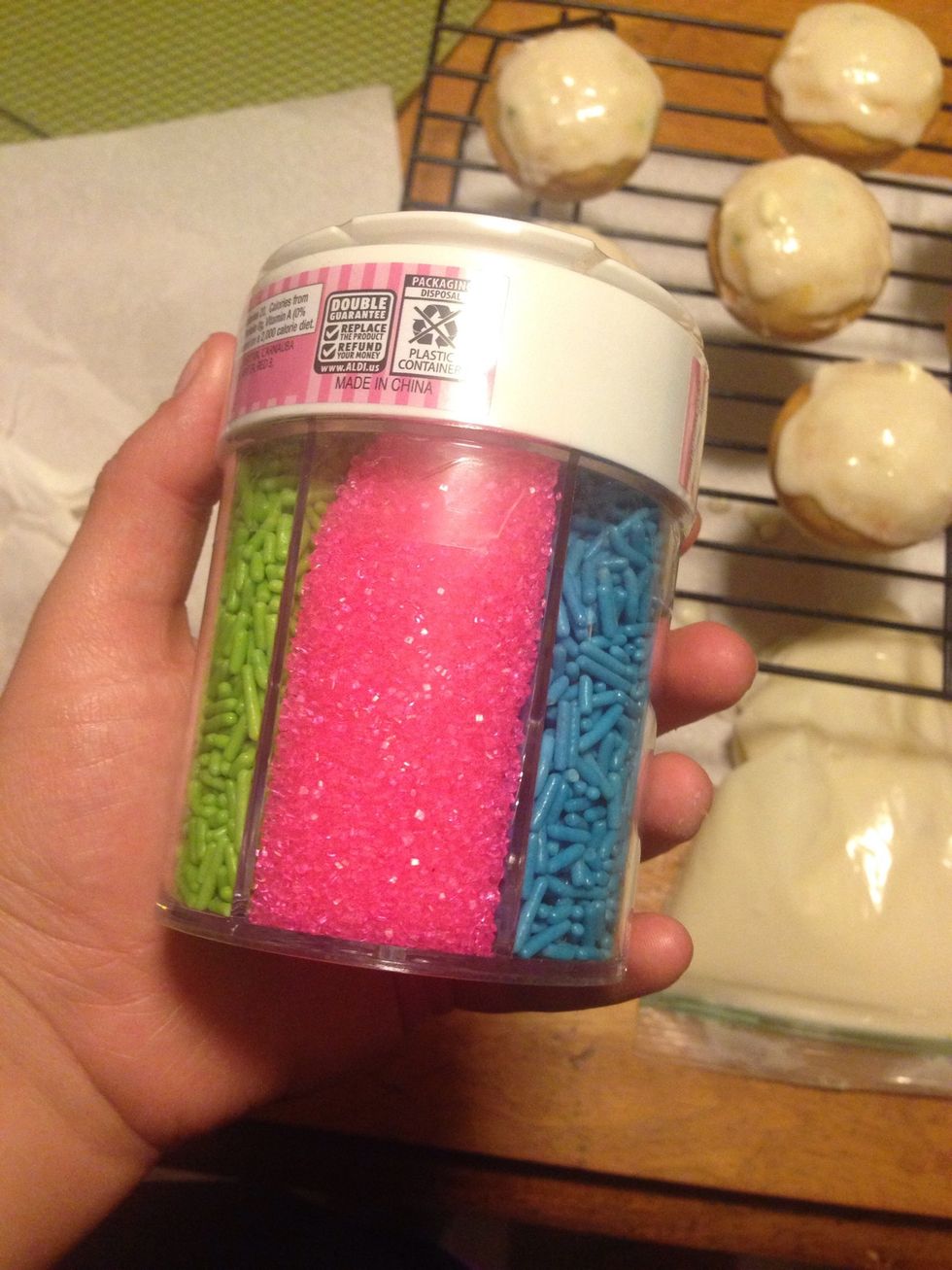 You can now add any kind of sprinkles you want to your cupcakes!