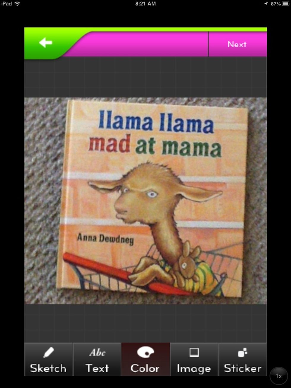 You can now add text, pictures, drawings and stickers to the object.