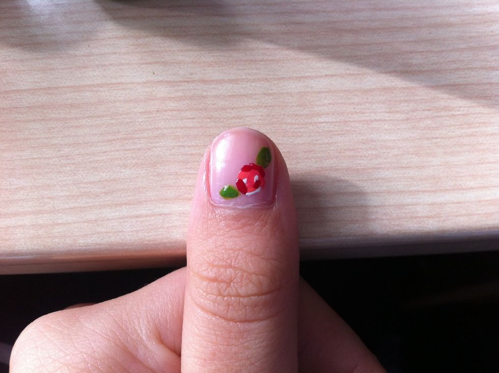 You can now add your leaves \ud83c\udf43leave to dry and then add your top coat and you're finished \ud83d\ude03 I hope you like them!! \ud83d\ude03