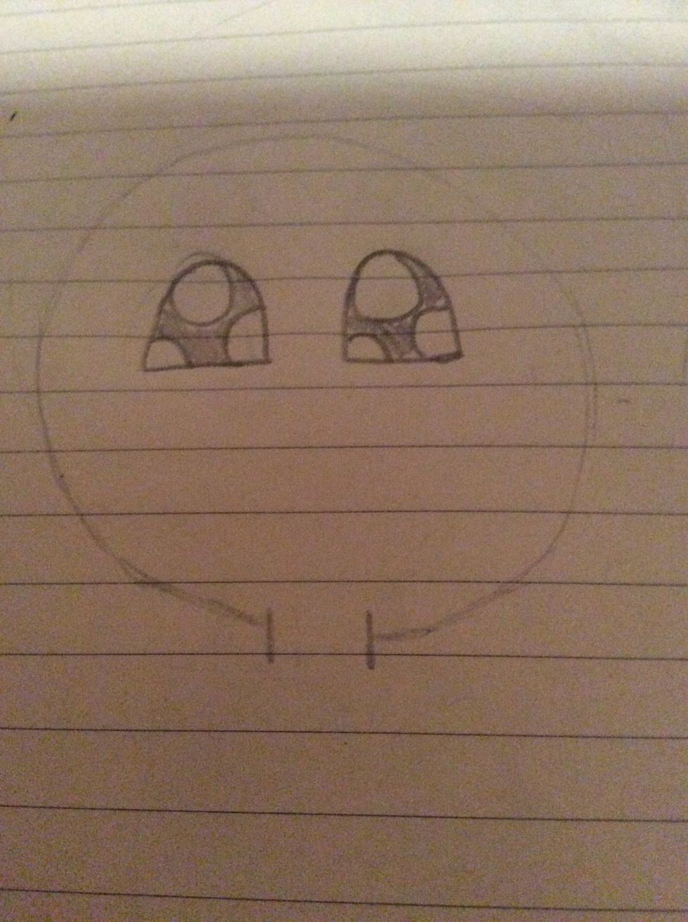 You can now colour the eyeball.