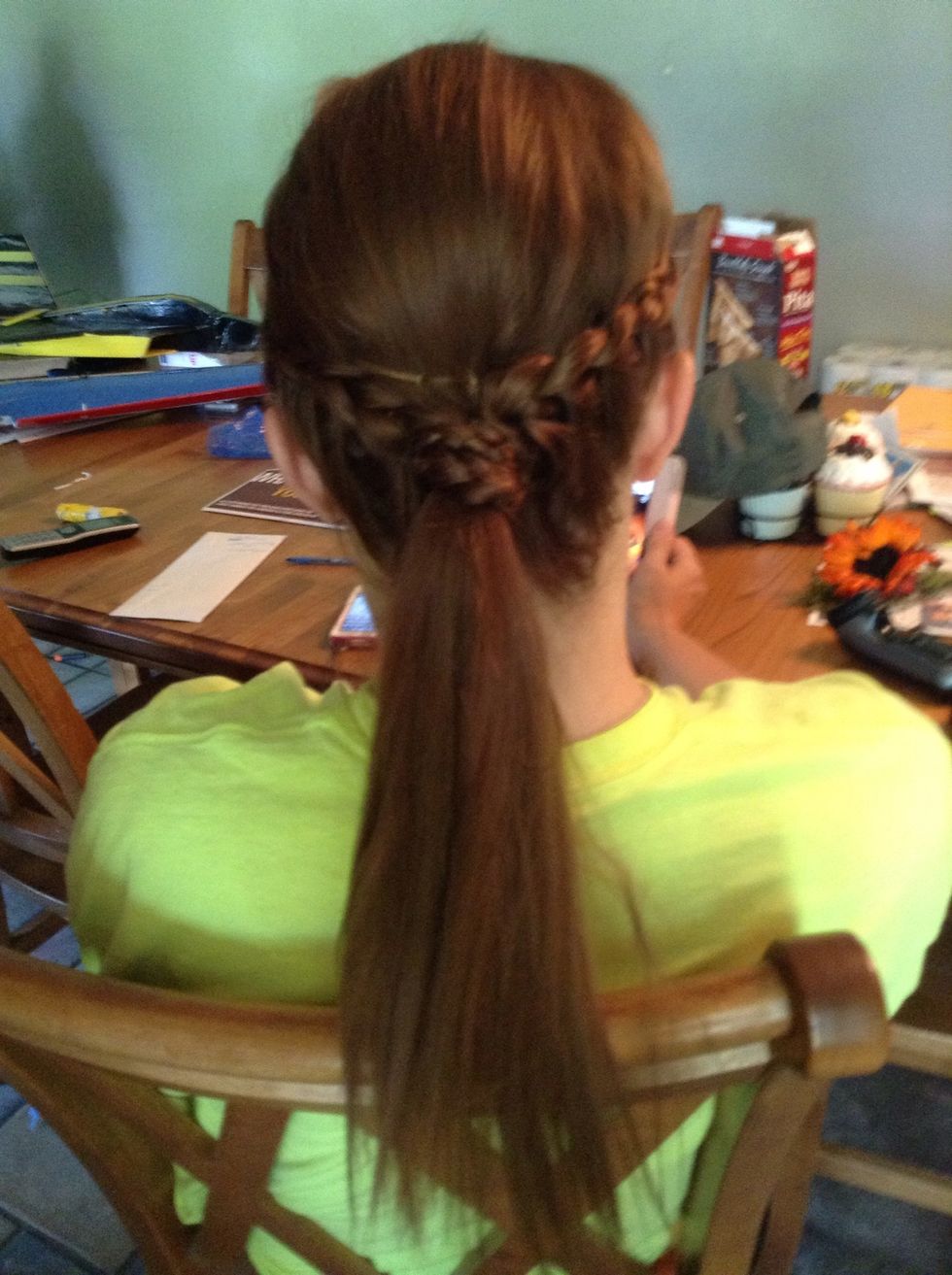 You can now curl the ponytail, or just rat it to give it a little more volume :)