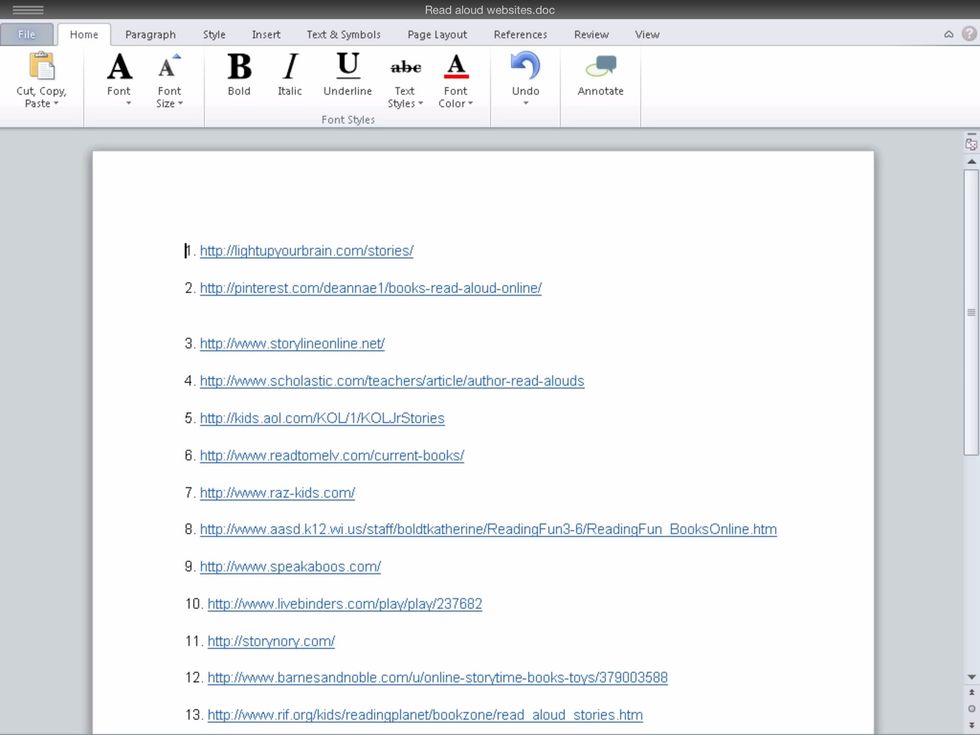 You can now edit your document. To close the document click on the three horizontal lines in the upper left hand corner.