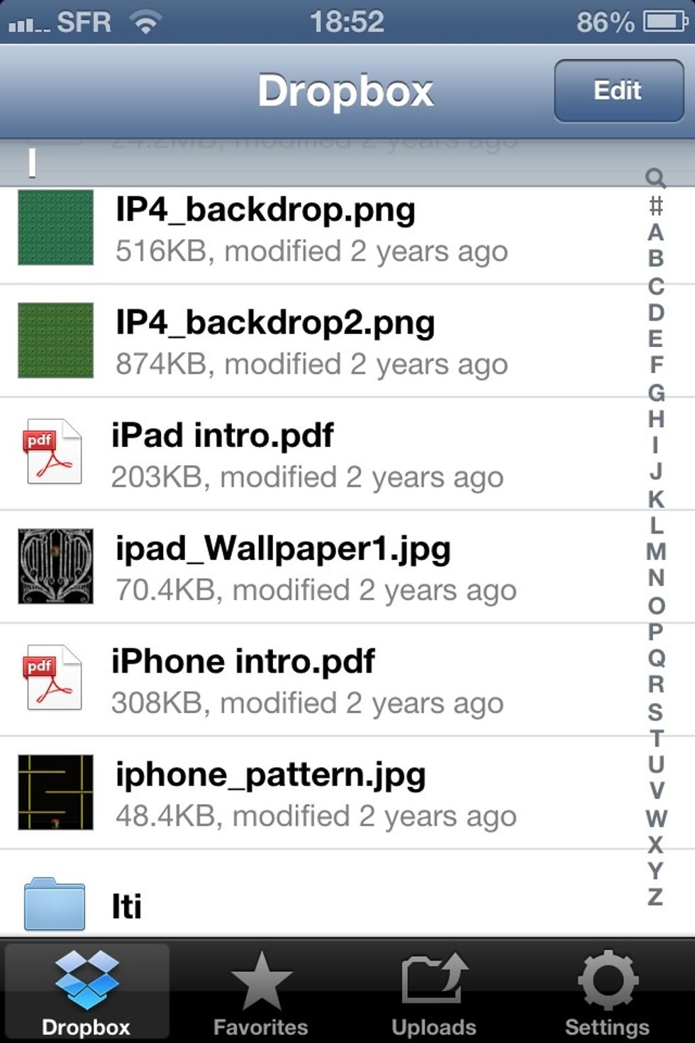 You can now go to your email app or for the sake of this guide I am using Dropbox. Choose the file you want to sign.