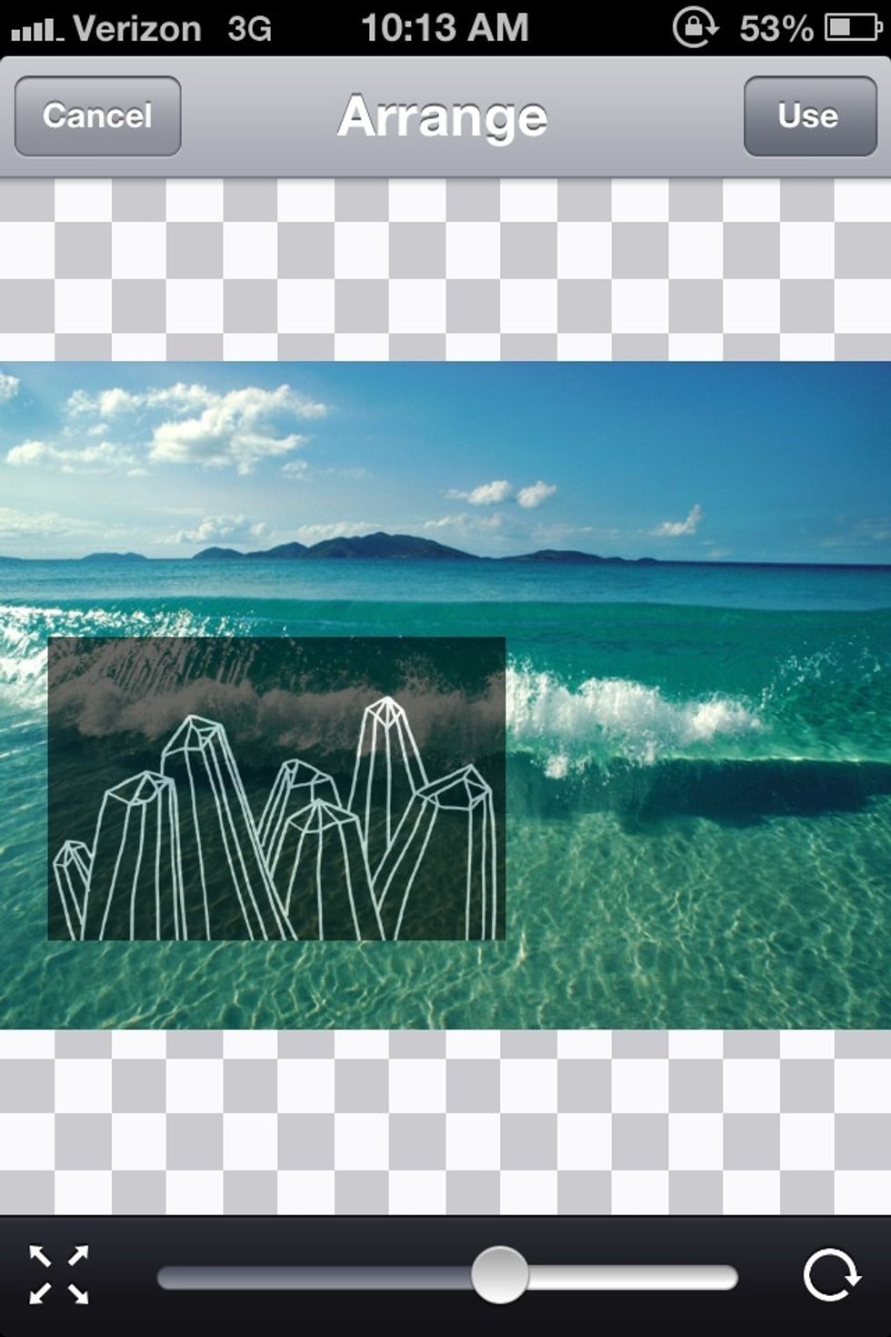 you can now move your overlay wherever you please. NOTE: the scale at the bottom makes the whites brighter.