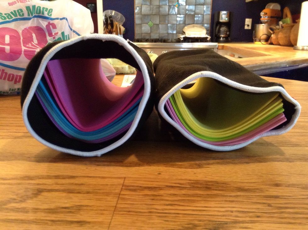 You can now put them on and they will work great! The support will completely cover them and keep them from shifting around.