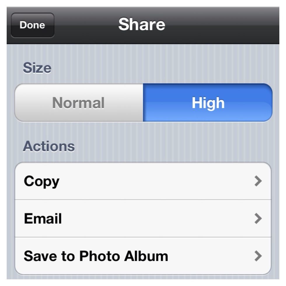 You can now save your twelve bill collage again to your camera roll. I chose to save in high resolution this time for printing.