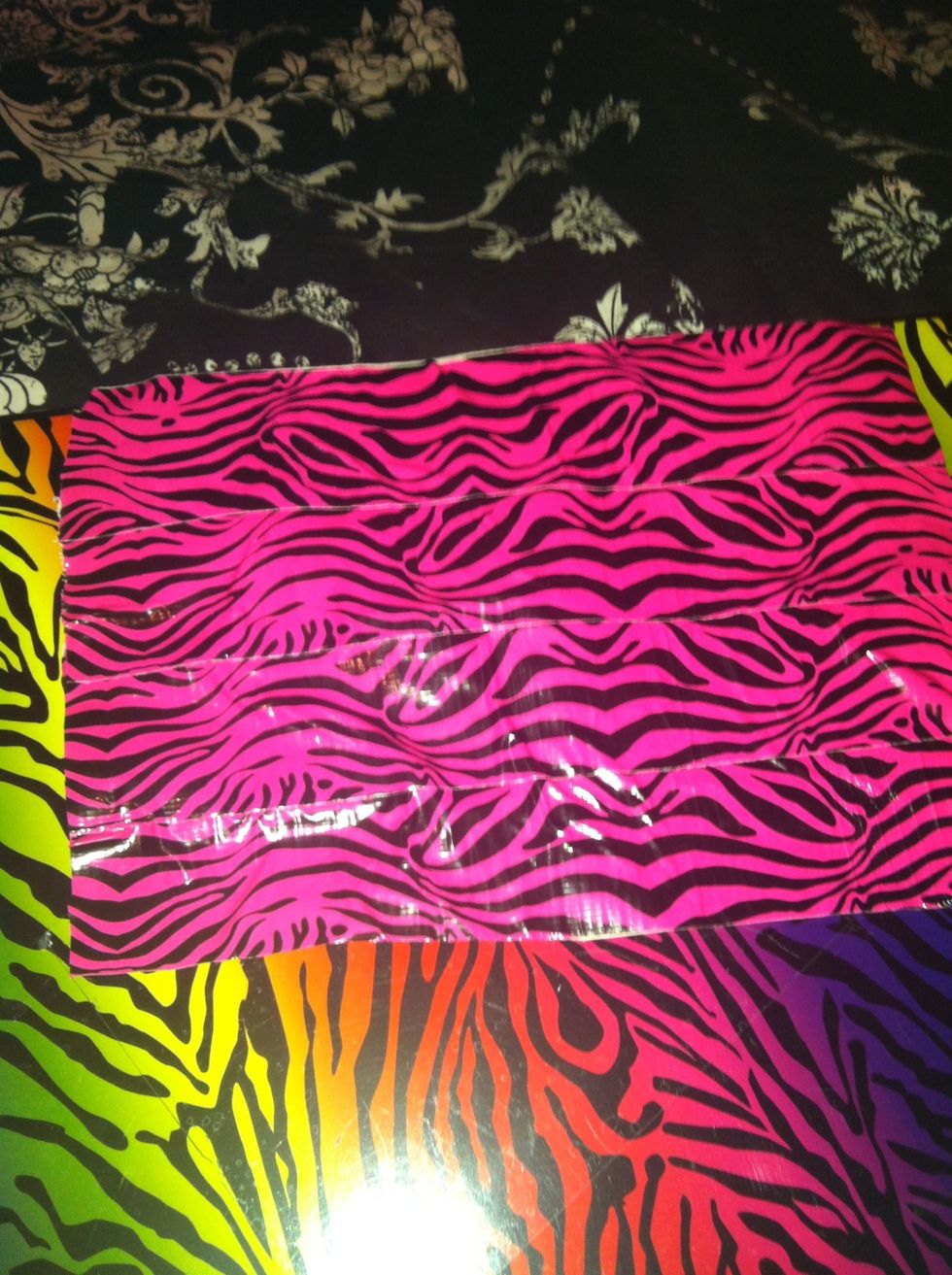 You can now trim your sheet to be the same length on all sides to be even.