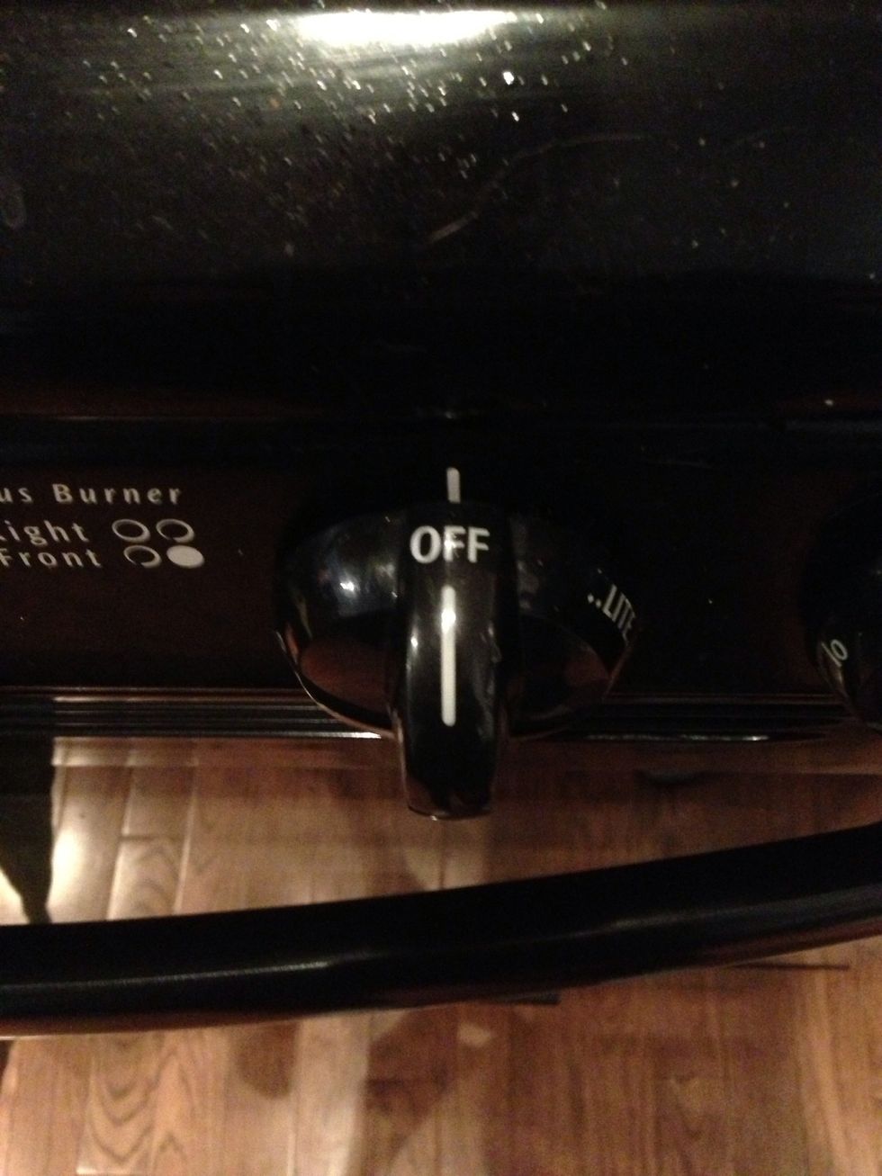 You can now turn off the heat.