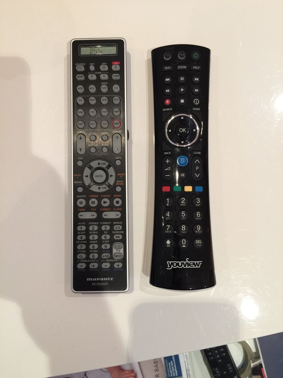 You can now use the AMP remote to adjust the volume and the YouView remote to change channels, get to On Demand or recorded programs.