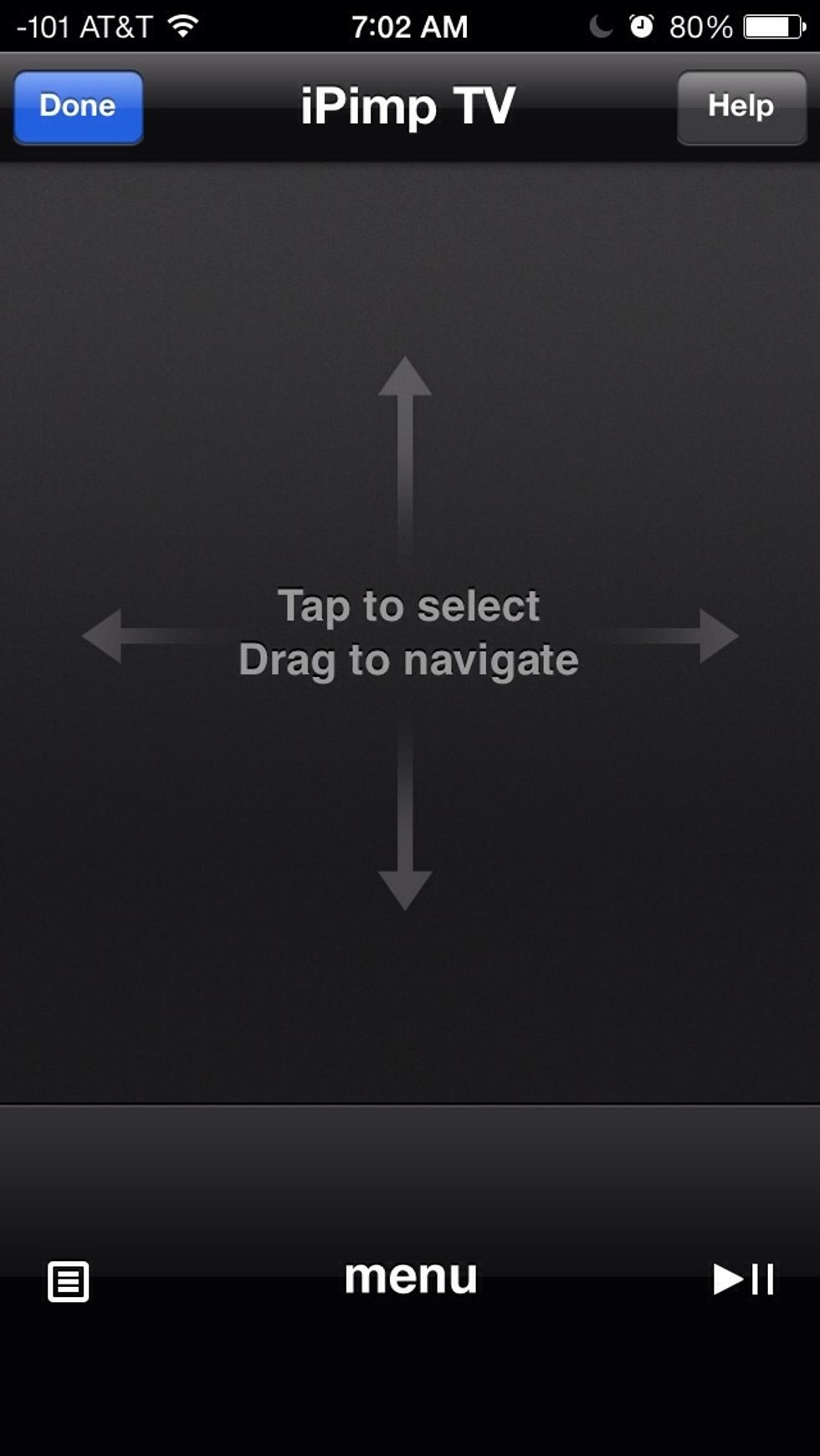 You can now use your iphone as a touchpad to control your Apple TV