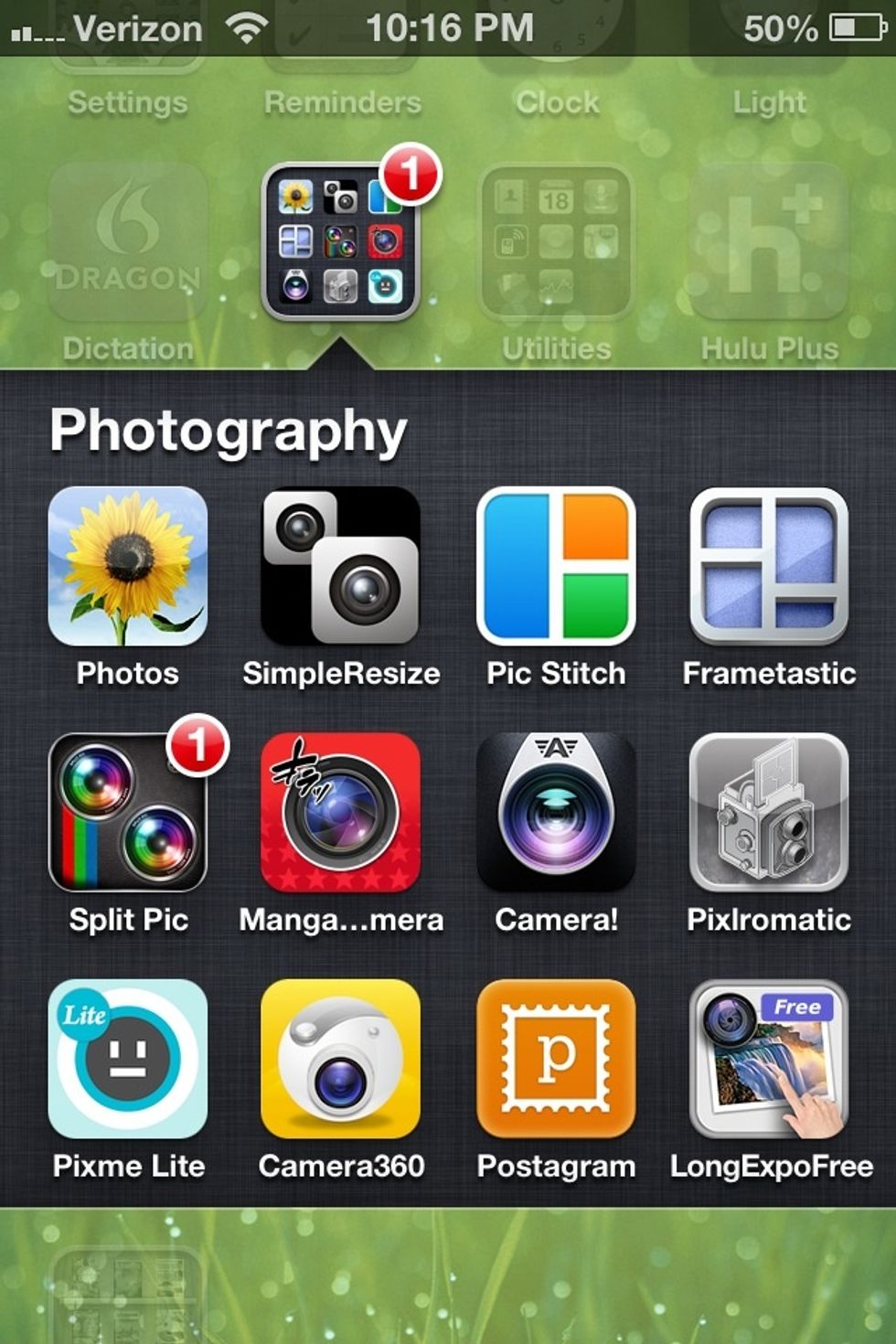 You can only have 12 apps in a category. So if you need more space, just make a second! Or be more specific with organizing your apps!   Example: instead of just photography, Try Cameras & Editors.