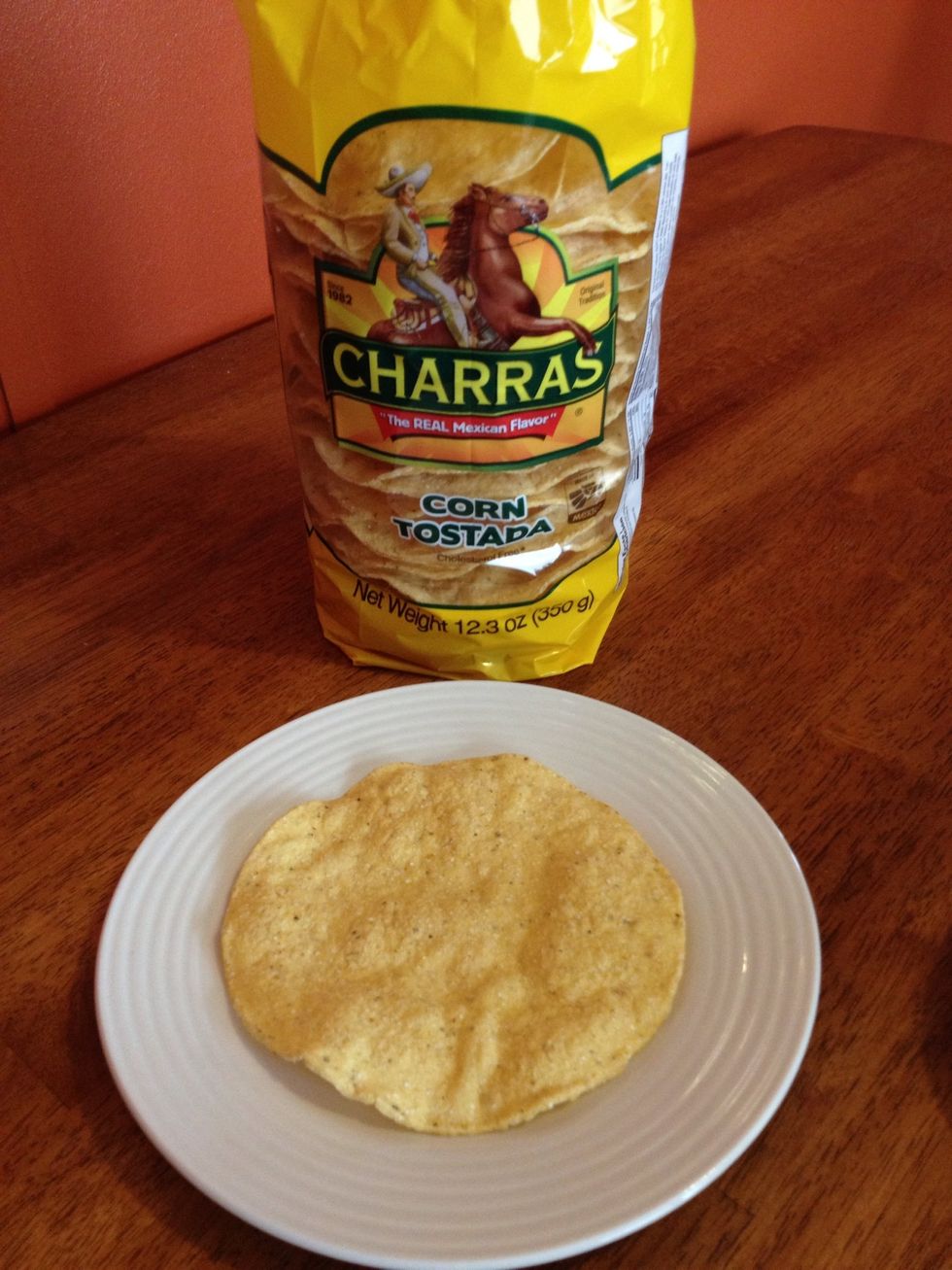 You can place your shrimp in the refrigerator for later use. This gives it time to marinate a little and in my opinion taste better. Or if you're too hungry to wait go ahead and get your tostada ready