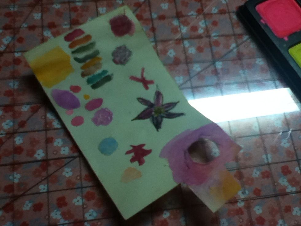 You can play with your paint color on paper & see what you like.
