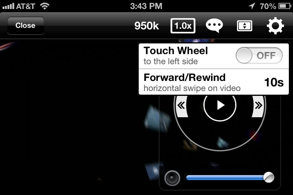 You can position the Touch Wheel on the right...