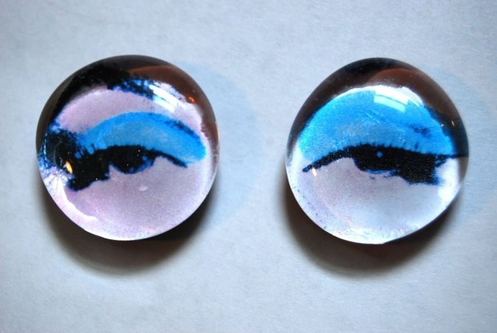 You can print your own images but I've had the best luck with glossy paper. Printer paper seems to absorb the glue and it won't look as neat.