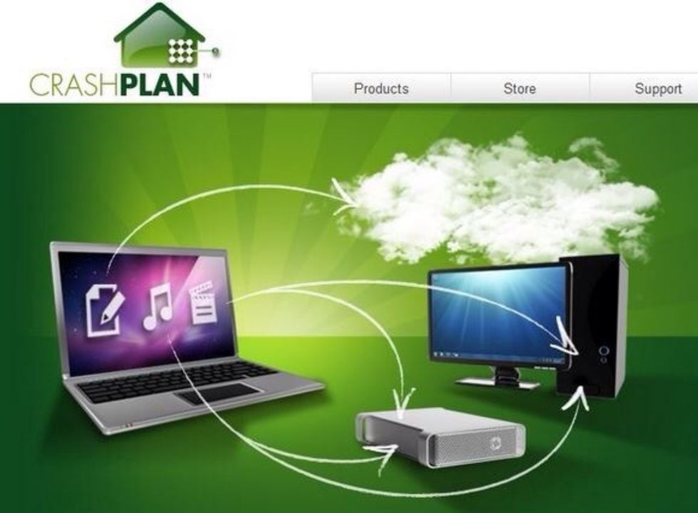 You can put backups on local hard drives other computers, the cloud or even friend's computers. Those backups are encrypted, so your friends won't be able to access your data.