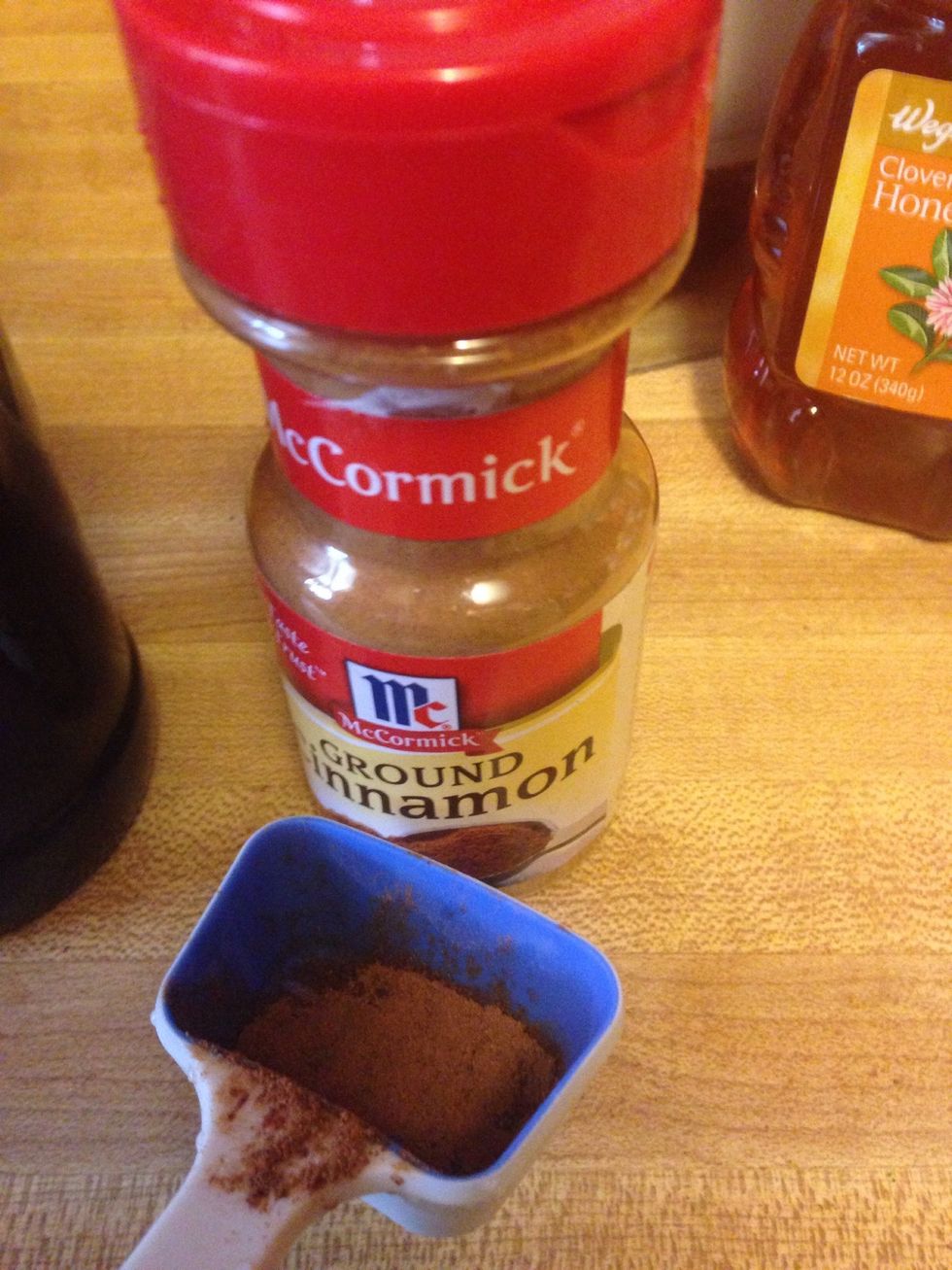 You can put in some ground cinnamon if you desire, I used cinnamon graham crackers so the recipe already had cinnamon in it. But I just used a dash more, Because I like cinnamon