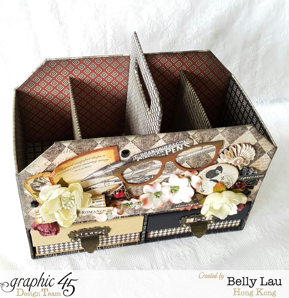 You can put more compartments inside the tool box, or just use some cups